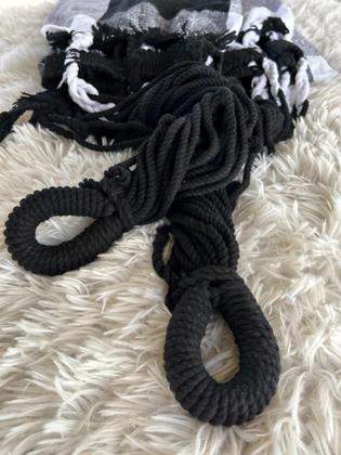 Imagem de Rede De Dormir Para Casal Balanço Reforçada Preto Com Branco Xadrez