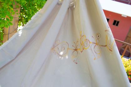 Imagem de Rede de Dormir Sol a Sol Brim Off White