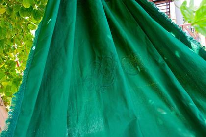 Imagem de Rede de Dormir Sol a Sol Brim Verde