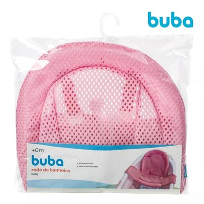 Imagem de Rede de Proteção para Banheira de Banho Apoio Segurança do Bebê Buba 12755 Rosa