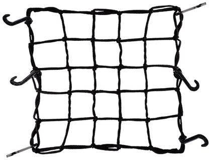 Imagem de Rede Elástica Tipo Aranha Para Amarração Bagagem Porta-Malas Moto Capacete Com Ganchos 35x35 Hutz