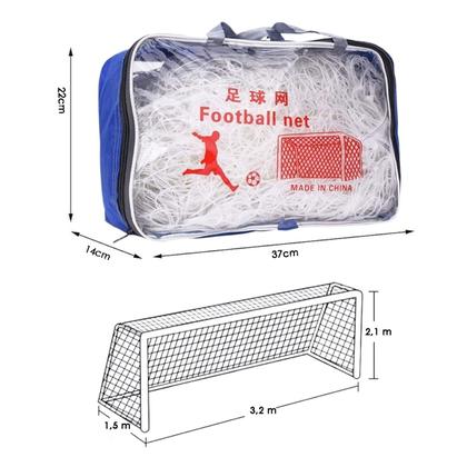 Imagem de Rede Futebol Futsal Campo Quadra Kit 2 Uni Trava Gol Salao Clube Ginasio Escola Jogos Treino Esporte Baliza