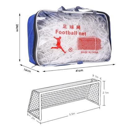 Imagem de Rede Futebol Futsal Campo Quadra Kit 2 Uni Trava Gol Salao Clube Ginasio Escola Jogos Treino Esporte Society Quadra