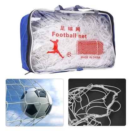 Imagem de Rede Futebol Kit 2 Uni Futsal Trava de Gol Jogo Treino Campo Society Quadra Salao Escola Esporte Clube Ginasio