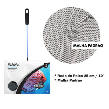 Imagem de Rede Para Peixes Aquários Seachem Fish Net 25cm Malha Padrão