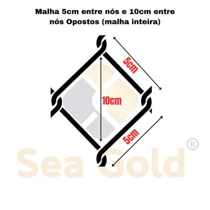 Imagem de Rede Pesca Malha 5 X 5cm ( 50mm ) Fio 0.35 70 Metros