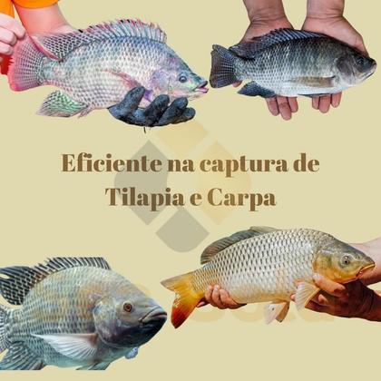 Imagem de Rede Pesca Malha 6 X 6cm ( 60mm ) Fio 0.35 20 Metros