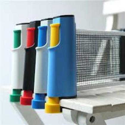 Imagem de Rede Ping Pong Retrátil 1,67m Com Suporte Profissional Nylon