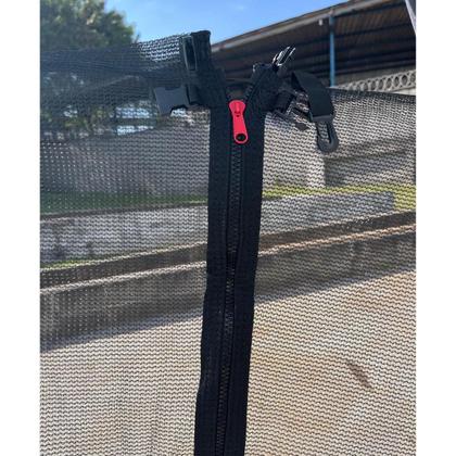 Imagem de Rede Preta Tela Proteção Cama Elástica Pula Pula 3,05m
