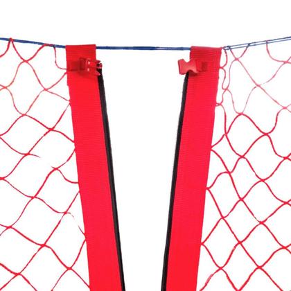 Imagem de Rede Tela Proteção Colorida Pula Pula Cama Elástica C/ Ziper