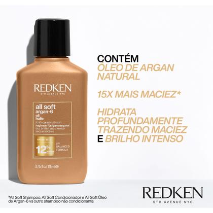 Imagem de Redken All Soft Argan-6 - Óleo Capilar 111ml