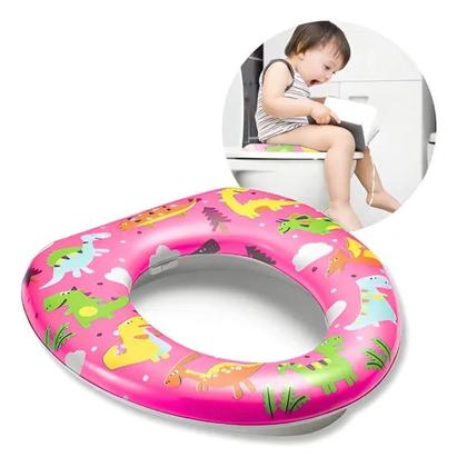 Imagem de Redutor assento sanitario infantil adaptador portatil acolchoado espuma conforto meninas baby