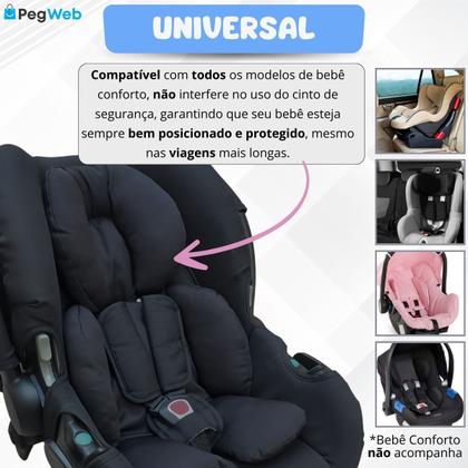 Imagem de Redutor Bebê Conforto Almofada Carrinho Pescoço Ninho Moisés Cadeirinha Colchonete Universal PEGWEB