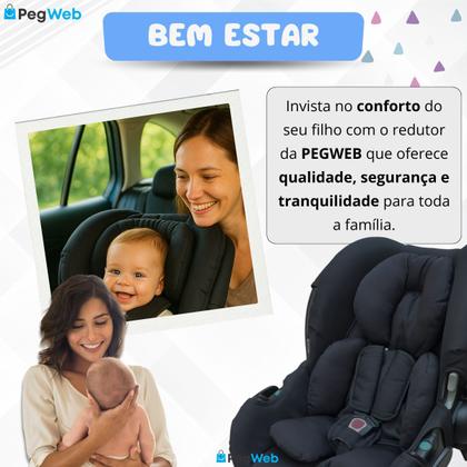 Imagem de Redutor Bebê Conforto Almofada Carrinho Pescoço Ninho Moisés Cadeirinha Colchonete Universal PEGWEB
