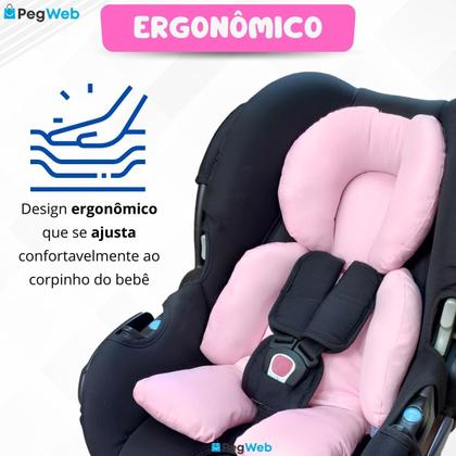 Imagem de Redutor Bebê Conforto Almofada Carrinho Pescoço Ninho Moisés Cadeirinha Colchonete Universal PEGWEB