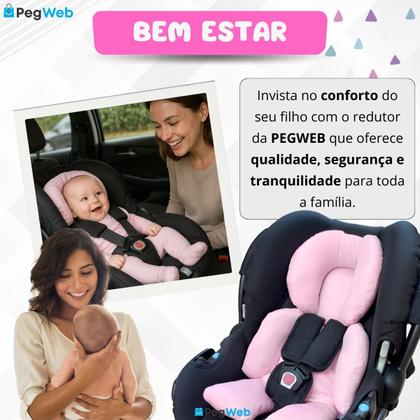 Imagem de Redutor Bebê Conforto Almofada Carrinho Pescoço Ninho Moisés Cadeirinha Colchonete Universal PEGWEB