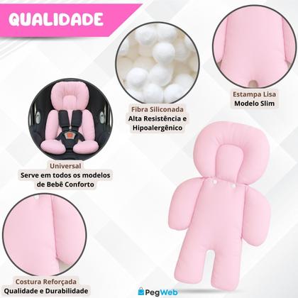 Imagem de Redutor Bebê Conforto Almofada Carrinho Pescoço Ninho Moisés Cadeirinha Colchonete Universal PEGWEB