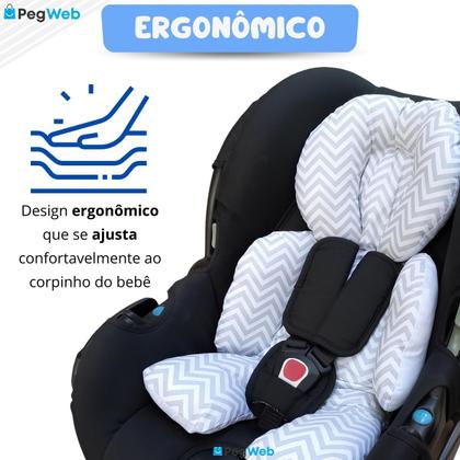 Imagem de Redutor Carrinho Bebê Conforto Almofada Protetor Ninho Moisés Cadeirinha Colchonete Universal