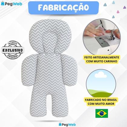 Imagem de Redutor Carrinho Bebê Conforto Almofada Protetor Ninho Moisés Cadeirinha Colchonete Universal