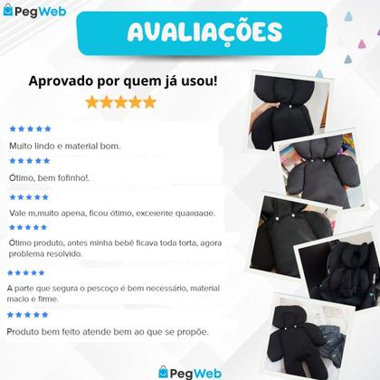 Imagem de Redutor Carrinho Bebê Conforto Almofada Protetor Ninho Moisés Cadeirinha Colchonete Universal