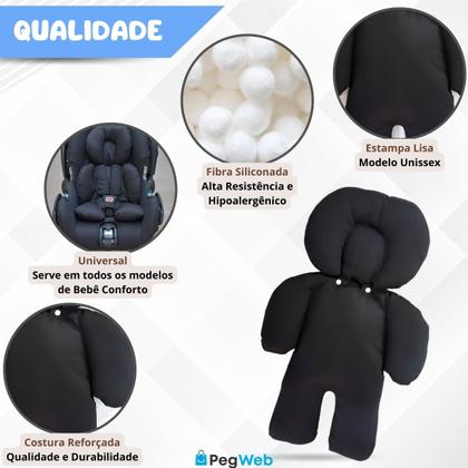 Imagem de Redutor Carrinho Bebê Conforto Almofada Protetor Ninho Moisés Cadeirinha Colchonete Universal