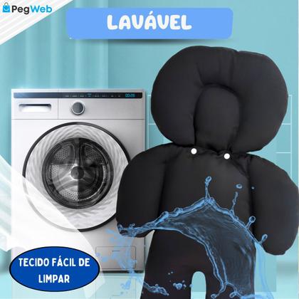 Imagem de Redutor Carrinho Bebê Conforto Almofada Protetor Ninho Moisés Cadeirinha Colchonete Universal