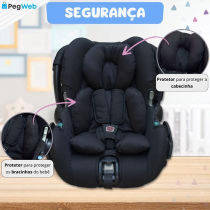 Imagem de Redutor Carrinho Bebê Conforto Almofada Protetor Ninho Moisés Cadeirinha Colchonete Universal