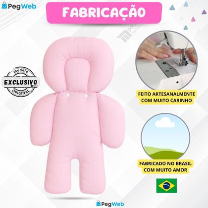 Imagem de Redutor Carrinho Bebê Conforto Almofada Protetor Ninho Moisés Cadeirinha Colchonete Universal