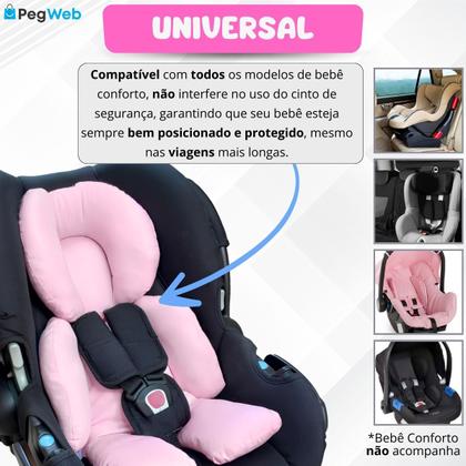 Imagem de Redutor Carrinho Bebê Conforto Almofada Protetor Ninho Moisés Cadeirinha Colchonete Universal