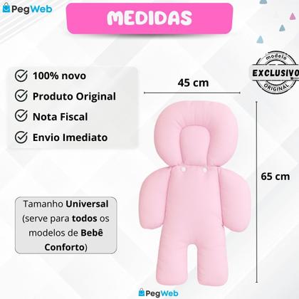 Imagem de Redutor Carrinho Bebê Conforto Almofada Protetor Ninho Moisés Cadeirinha Colchonete Universal