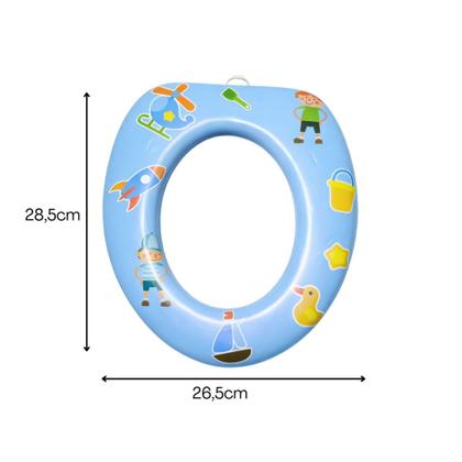 Imagem de Redutor de Assento para Vaso Sanitário Infantil Desfralde de Crianças e Bebês Almofadado Macio