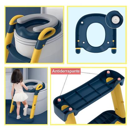 Imagem de Redutor Infantil Assento Escadinha P/ Vaso Sanitário Lorben