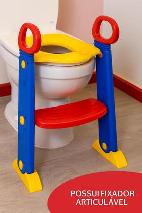 Imagem de Redutor Infantil De Privada Com Escada Dobrável