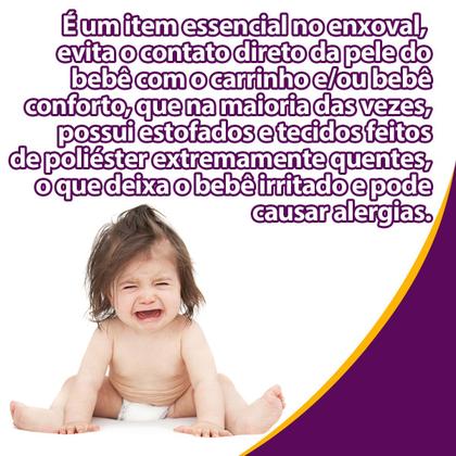 Imagem de Redutor para bebê conforto ou carrinho apoio de corpo para bebês menino ou menina