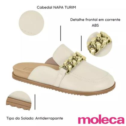 Imagem de Ref. 5743.104 - mule clog feminino corrente moleca confortável original