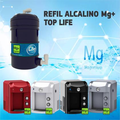 Imagem de Refil Alcalino Magnésio Mg+ para Purificadores Filtro de Água Top Life