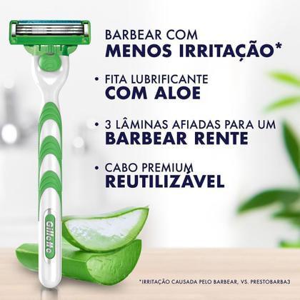 Imagem de Refil Aparelho de Barbear Gillette Mach3 Sensitive 8 Cargas