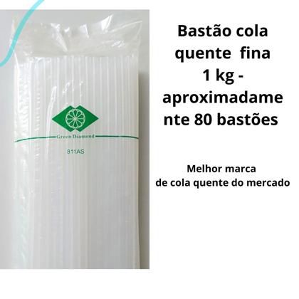 Imagem de Refil Bastão de Cola Quente para Aplicadora 1 Kilo Fina 7mm