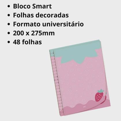 Imagem de Refil C/ 48 Folhas P/ Caderno Universitário Smart Papel Carta Hello - Dac