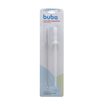 Imagem de Refil Canudo + Escova para Canudo para Garrafa Buba