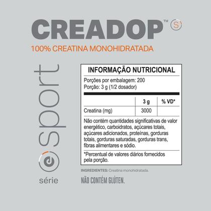 Imagem de Refil Creatina - CREADOP - Elemento Puro - 600g