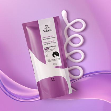 Imagem de Refil Creme para Pentear Cachos Tododia Amora e Óleo de Coco 280 ml - Natura