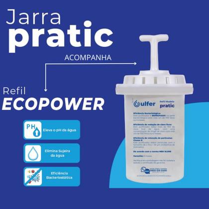 Imagem de Refil De Filtro Purificador Vela Para Jarra De Água Pratic