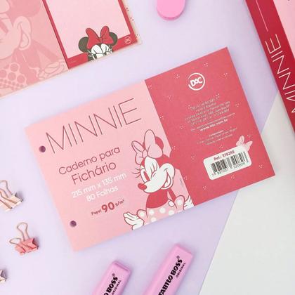 Refil De Folhas Minnie Para Mini Fichário Escolar Com 80 Folhas - Dac Imagem de Refil De Folhas Minnie Para Mini Fichário Escolar Com 80 Folhas