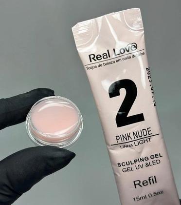 Imagem de Refil de gel construtor real love 2 pink nude 15 ml