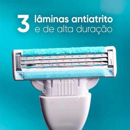 Imagem de Refil de Lâmina Venus Pele Sensível 2 Unidades Gillette 3 Lâminas Antiatrito Com Aloe Vera Feminino