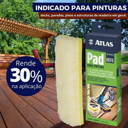 Imagem de Refil De Pad Para Pintura Deck Madeira Verniz Kit 03 Un