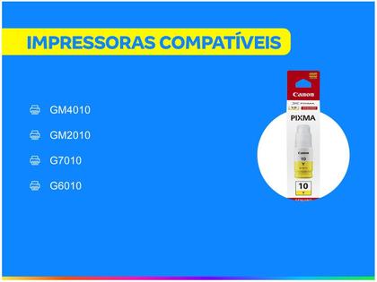 Imagem de Refil de tinta canon gi10 amarelo p/g7010/g6010