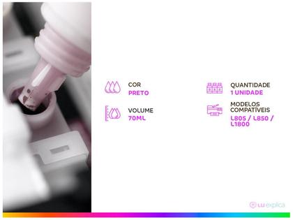 Imagem de Refil de Tinta Epson T673120 (l800)