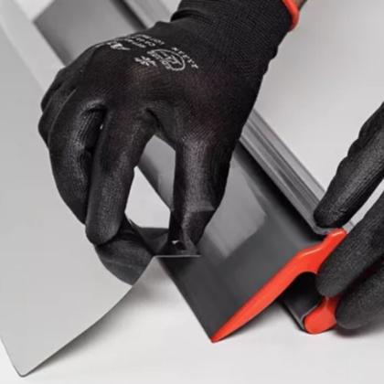 Imagem de Refil Desempenadeira Tipo Berox 25cm Lâmina Aço Inox Acabamento Liso Massa Corrida Cimento Queimado